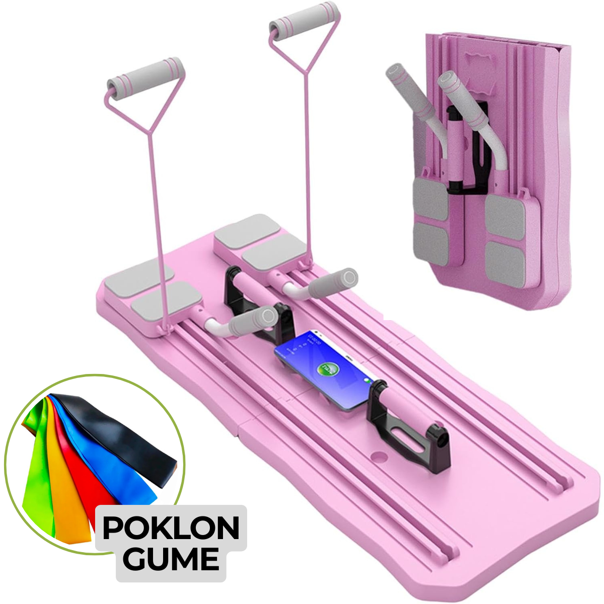 5 u 1-sprava za pilates + 5 guma za vežbanje