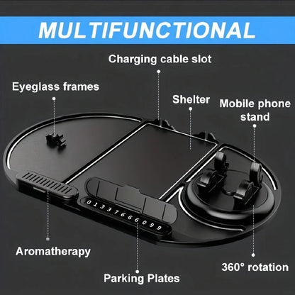 Neklizajuća podloga i nosač za telefon za auto – 360° rotacija