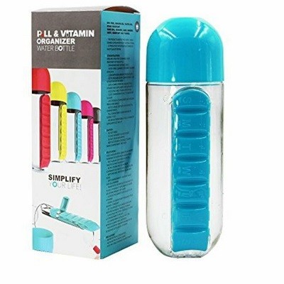 Flašica za vodu sa pregradom za lekove