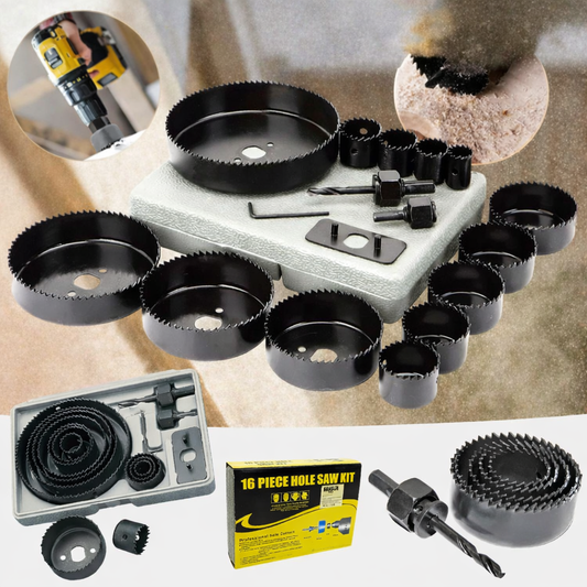 16-DELNI SET KRUNA ZA BUŠENJE DRVETA I PLASTIKE