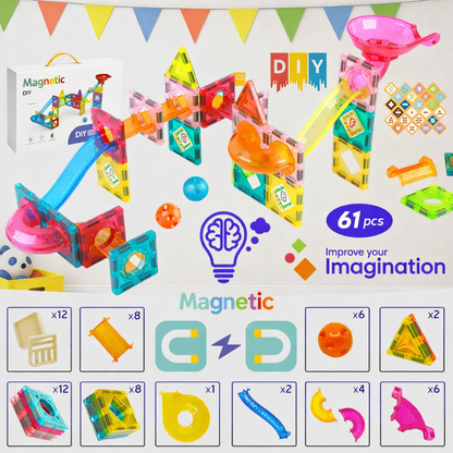 61-DELNI SET MAGNETNIH PLOČICA-BALL RUN