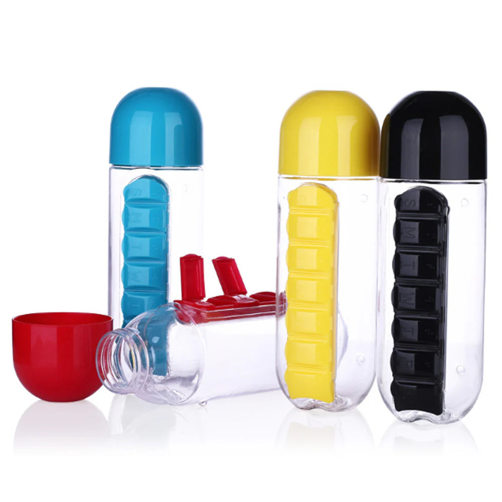 Flašica za vodu sa pregradom za lekove