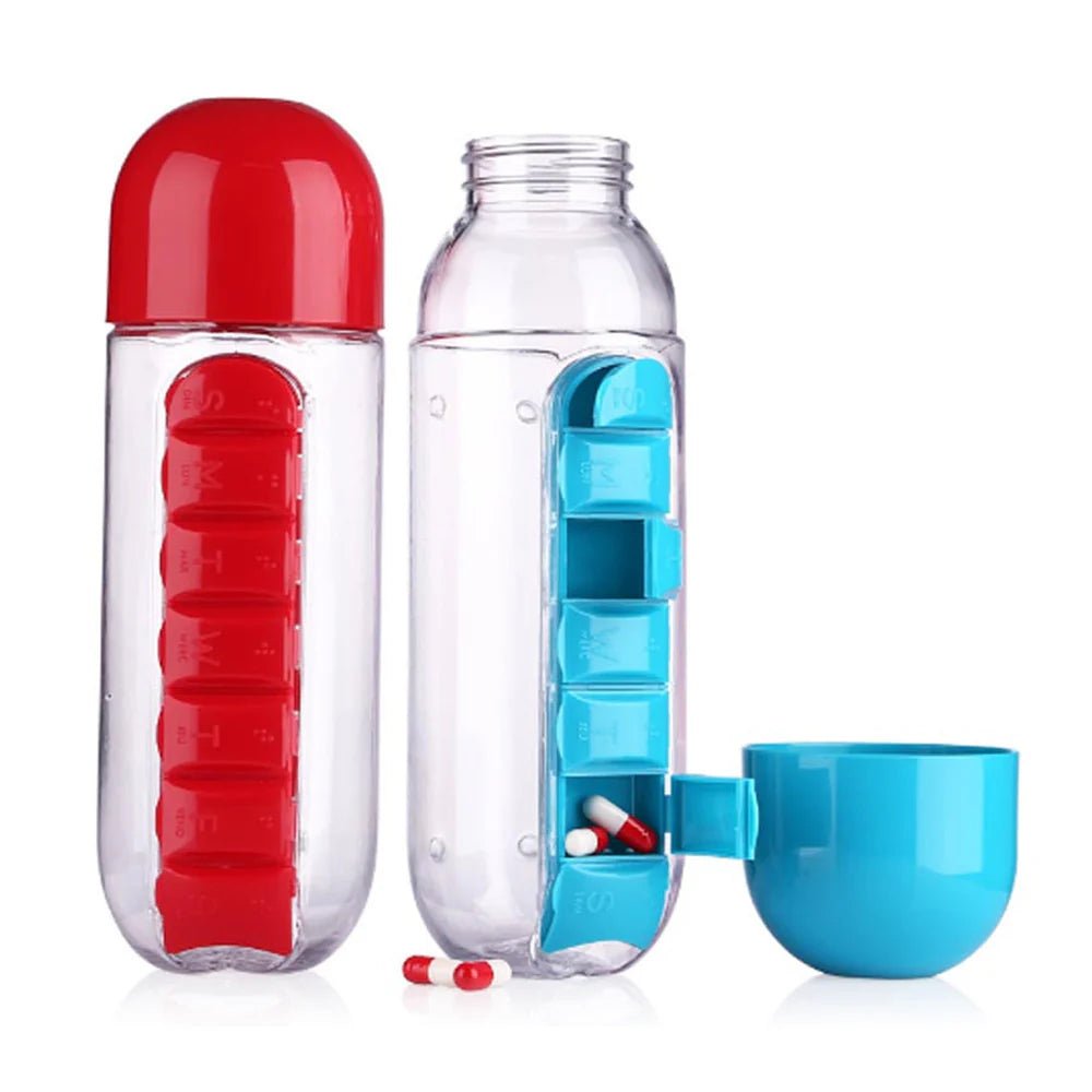 Flašica za vodu sa pregradom za lekove