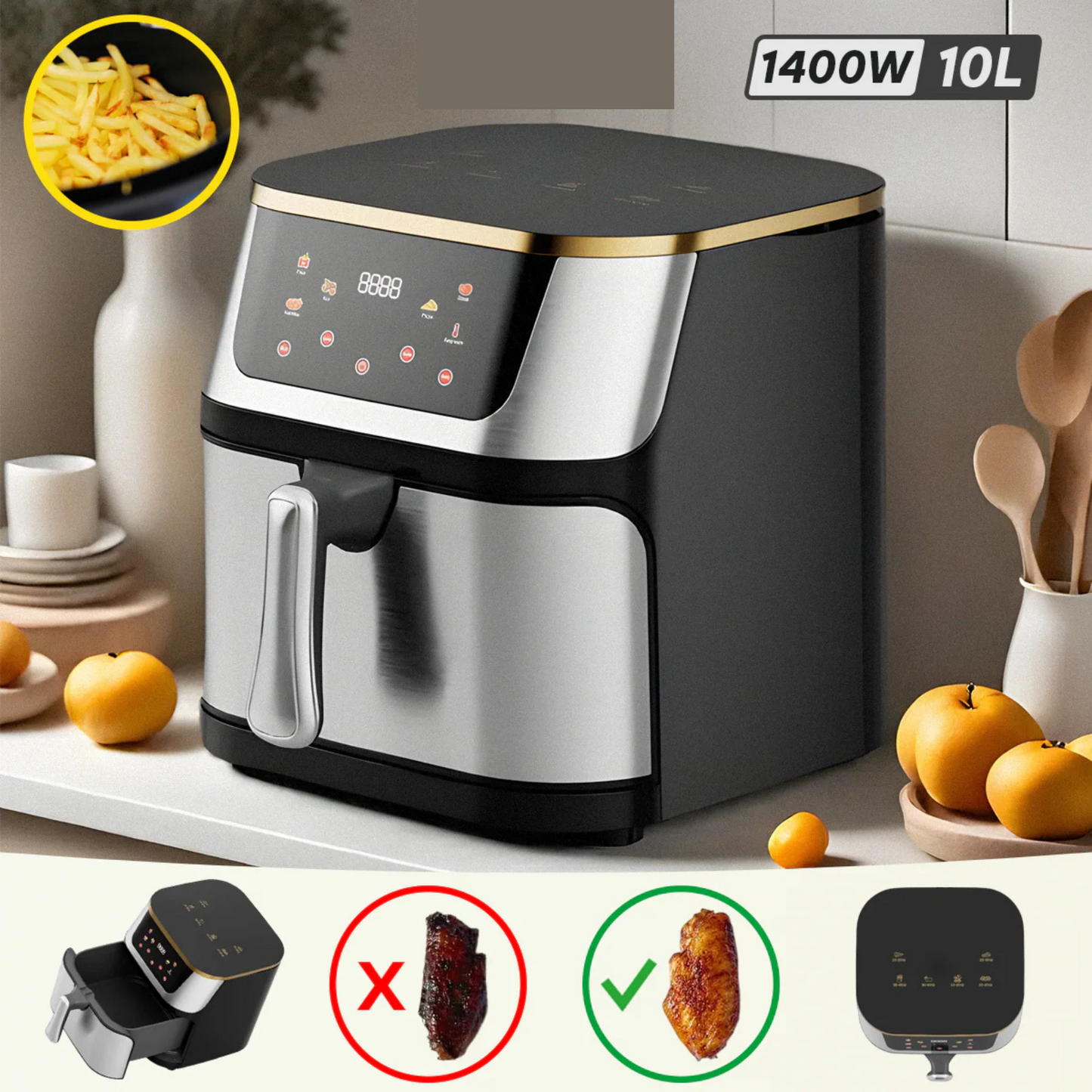 Friteza na vrući vazduh-Air Fryer-10L