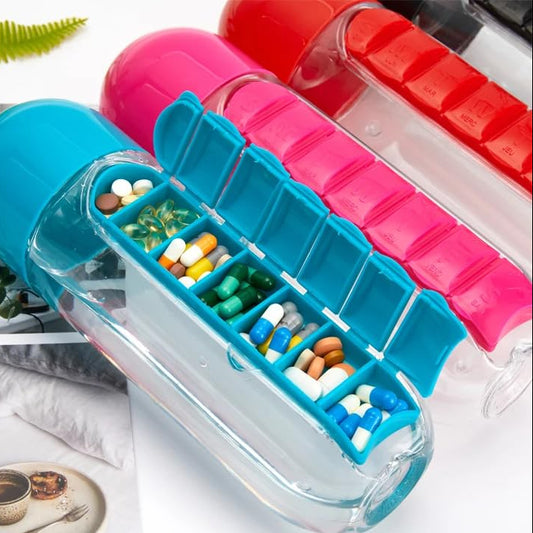 Flašica za vodu sa pregradom za lekove