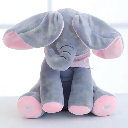 Plišano slonče koje peva i igra žmurke